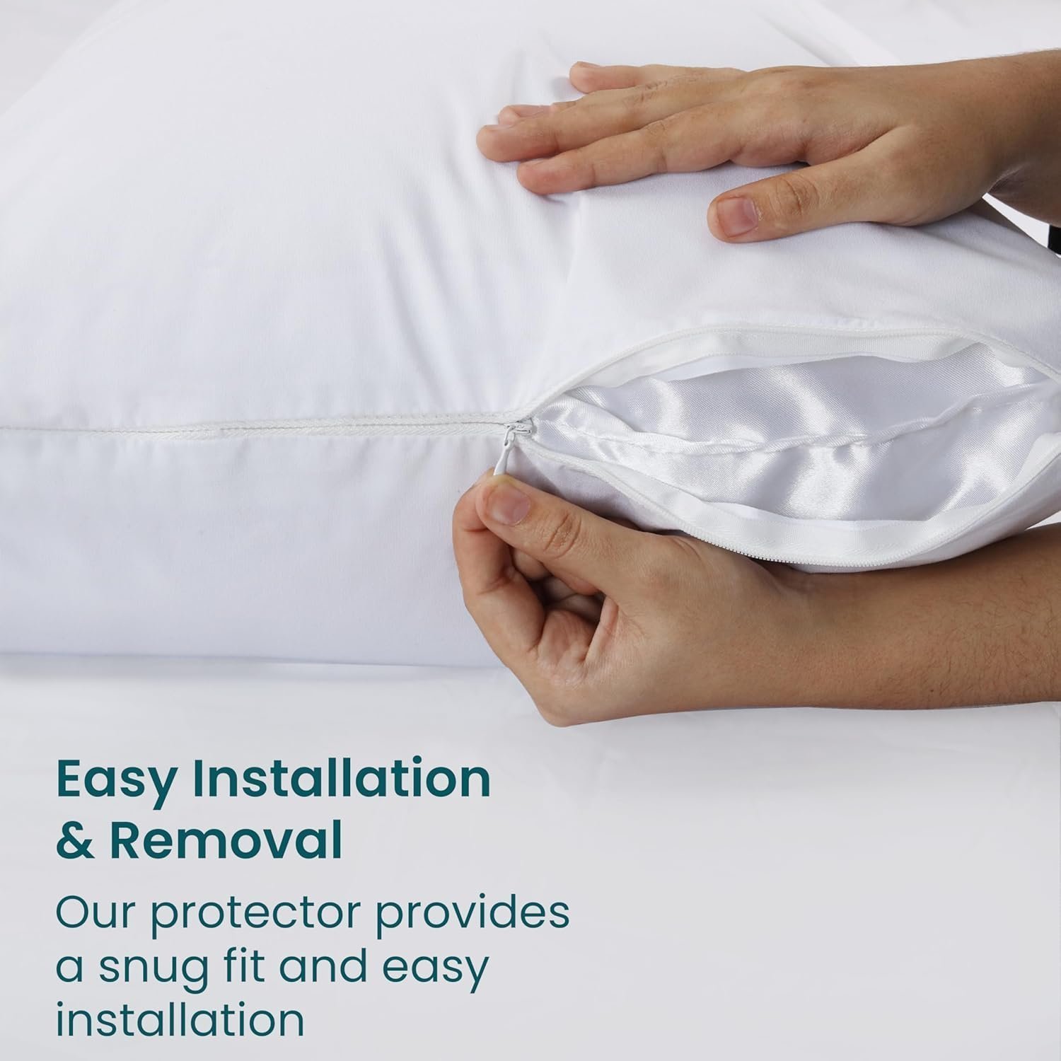 Waterproof Pillow Protectors with Zipper - Image 4
